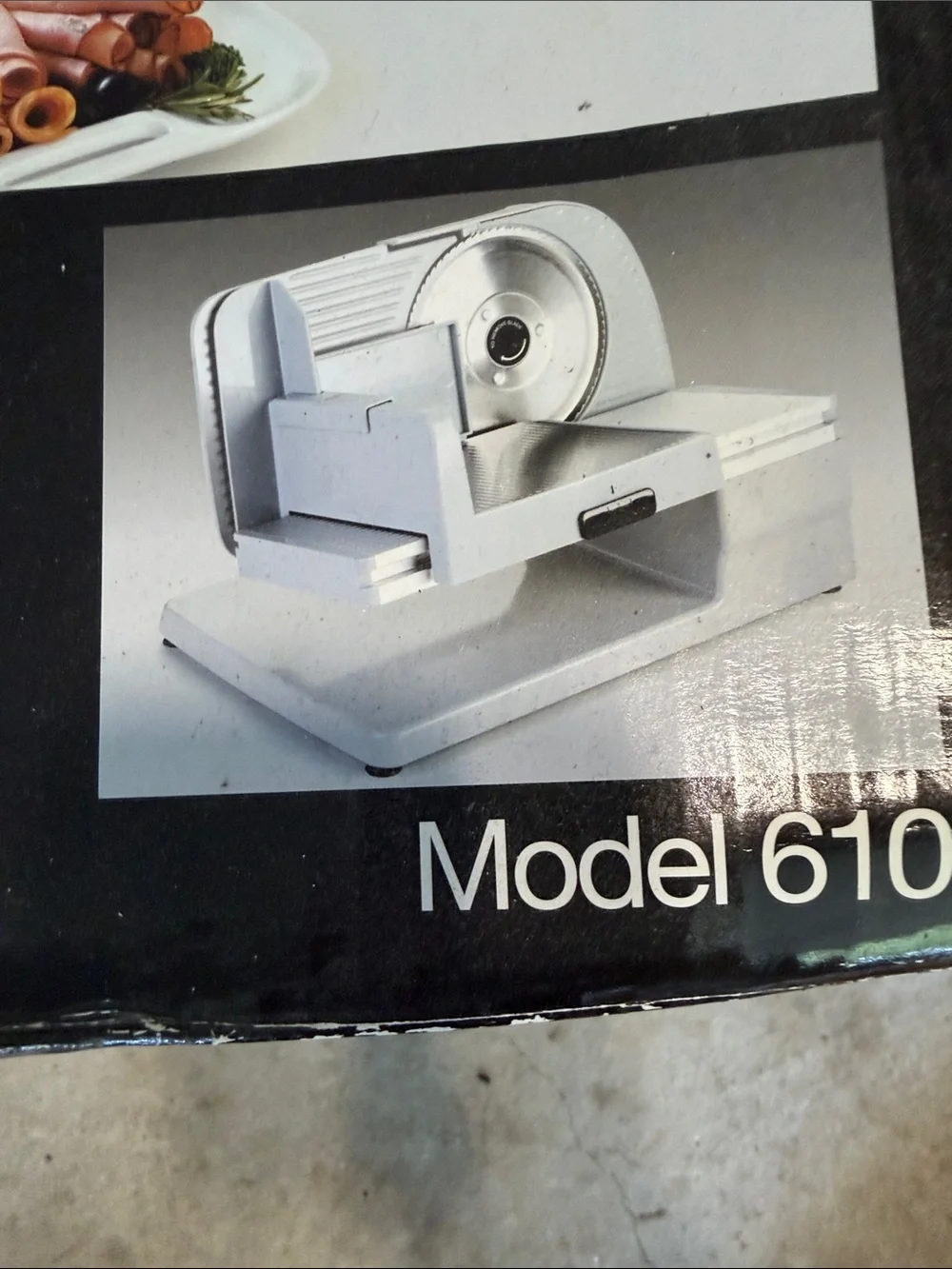 White Premium Electric Food Slicer Never used